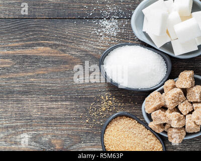Rushy raw sugar cubes close up Stock Photo