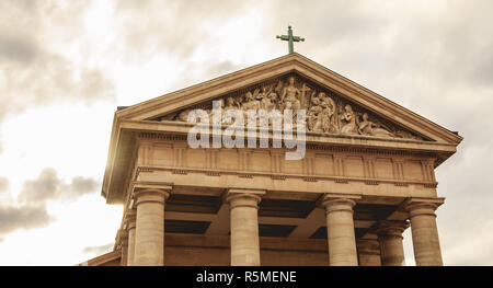 Detail of the architecture of the church of Saint-Germain en Lay Stock Photo