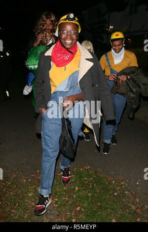 Guests arriving for Jonathan Ross Halloween party - London  Featuring: Guest Where: London, United Kingdom When: 31 Oct 2018 Credit: WENN.com Stock Photo