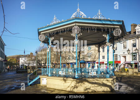 HORSHAM WEST SUSSEX/UK - NOVEMBER 30 : View of the bandstand in Horsham West Sussex on  November 30, 2018. Three unidentified people Stock Photo