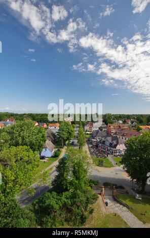 wustrow,view from the church tower,north,baltic sea,fischland-darss-zingst peninsula,mecklenburg-vorpommern Stock Photo