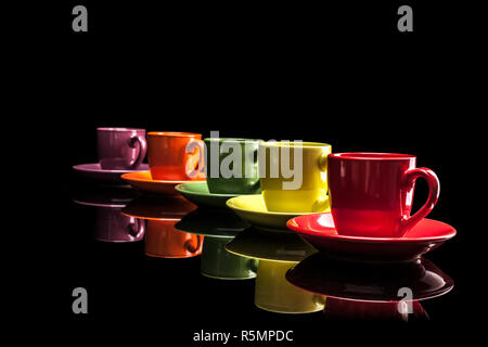 Little Colorful Cups Stock Photo
