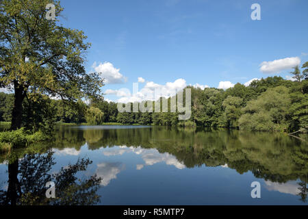 view of the jungfernheidesee Stock Photo