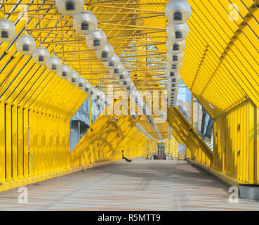 Andreyevsky pedestrian bridge in Moscow