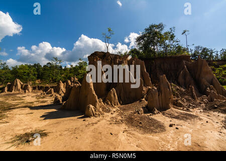 soil textures of  Sao Din Nanoy, Nan Province, Thailand . Stock Photo