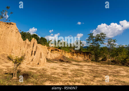 soil textures of  Sao Din Nanoy, Nan Province, Thailand . Stock Photo