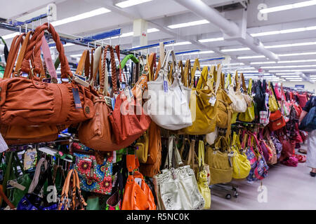 Miami Florida,Marshalls Department Store,discount department store,off price,handbags purses pocketbookx,design,luxury,well dressed,variety,shopping s Stock Photo
