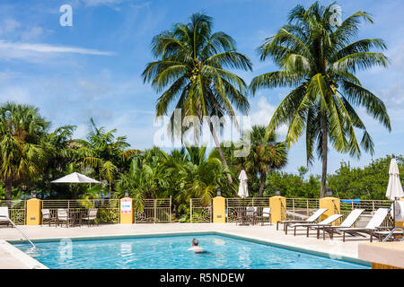 Florida Key Largo Florida Keys,US highway Route 1,Overseas Highway,Key Largo Resort at Manatee Bay water,Hampton Inn,hotel hotels lodging inn motel mo Stock Photo