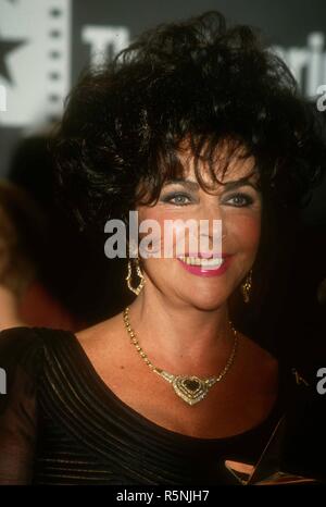 BEVERLY HILLS, CA - MARCH 11: Actress Elizabeth Taylor attends the 21st Annual American Film Institute (AFI) Lifetime Achievement Award Salute to Elizabeth Taylor on March 11, 1993 at the Beverly Hilton Hotel in Beverly Hills, California. Photo by Barry King/Alamy Stock Photo Stock Photo