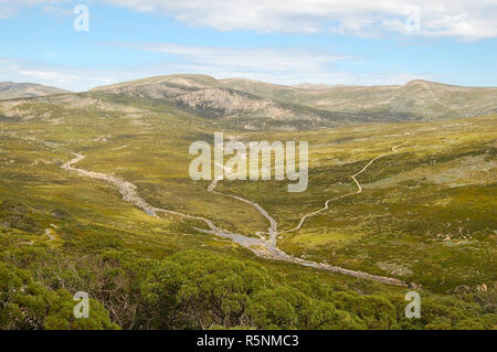 View from the Charlotte Pass - Thredbo Stock Photo