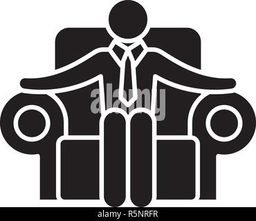 ceo man icon on white background. Simple element illustration from ...