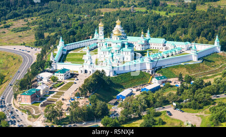 view of New Jerusalem Monastery in Moscow Region Stock Photo