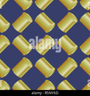 Metal Cans Seamless Pattern Stock Photo