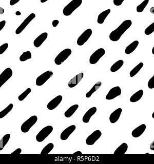 Simple stylish seamless hand-made pattern Stock Photo