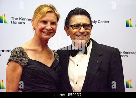 Edward Villella and wife, Linda Villella, arrive for the formal Artist's Dinner honoring the recipients of the 41st Annual Kennedy Center Honors hosted by United States Deputy Secretary of State John J. Sullivan at the US Department of State in Washington, D.C. on Saturday, December 1, 2018. The 2018 honorees are: singer and actress Cher; composer and pianist Philip Glass; Country music entertainer Reba McEntire; and jazz saxophonist and composer Wayne Shorter. This year, the co-creators of Hamilton, writer and actor Lin-Manuel Miranda, director Thomas Kail, choreographer Andy Blankenbuehler, Stock Photo