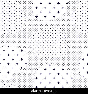 Modern seamless pattern with dots transition halftone Stock Photo - Alamy