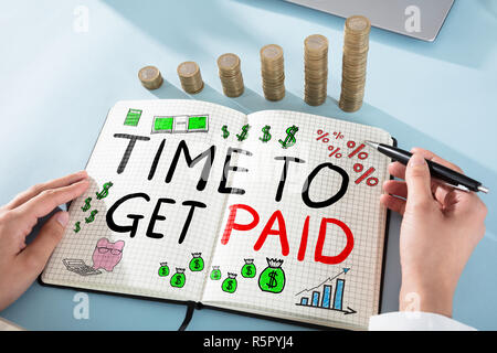 Time To Get Paid Stock Photo