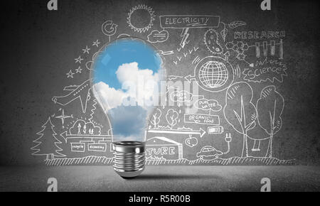 Effective innovations for the world ecology. Stock Photo