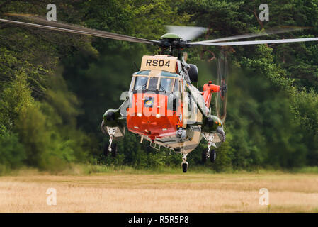 A Westland Sea King Mk.48 search and rescue helicopter from the 40th Squadron of the Belgian Air Force. Stock Photo