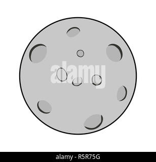 cartoon moon vector symbol icon design Stock Photo - Alamy
