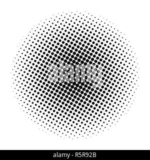 halftone circle vector symbol icon design. Stock Photo