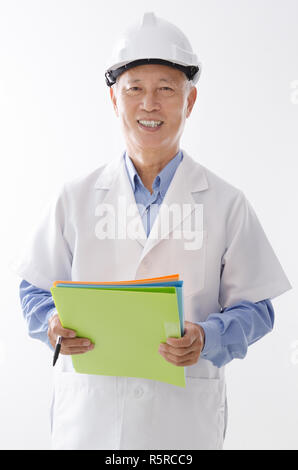 Portrait of Asian engineer Stock Photo