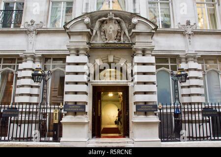 Exterior of the Institute of chartered accountants in England and Wales, Chartered Accountants' Hall, London Stock Photo