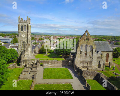 Kilwinning Abbey and Parish Church Stock Photo