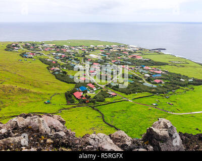 Edinburgh Of The Seven Seas Town Aerial Panoramic View, Tristan Da ...