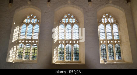 Refectory Hall at Cleeve Abbey, Abbey Road, Washford, Watchet, Somerset, UK Stock Photo