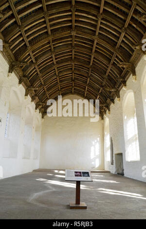 Refectory Hall at Cleeve Abbey, Abbey Road, Washford, Watchet, Somerset, UK Stock Photo