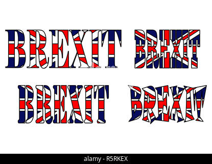 brexit text uk flag vector symbol icon design. Beautiful illustration ...