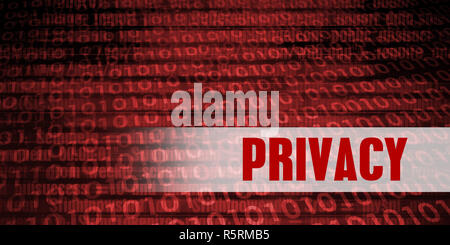 Privacy Security Warning Stock Photo