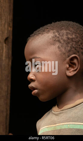 young African child, 4-6 year old, Bogodi, Uganda Stock Photo