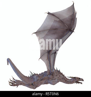 White Dragon Stock Photo