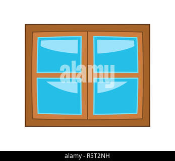 Window cartoon vector symbol icon design. Stock Photo