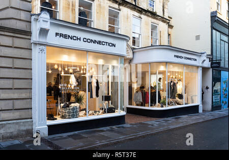 French Connection Store, Green Street, Bath City centre, City of Bath, Somerset, England, UK Stock Photo
