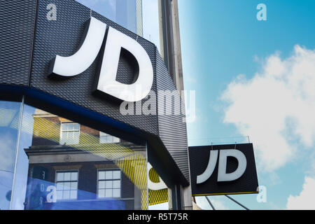 JD Sports shop on Oxford Street, London, UK Stock Photo