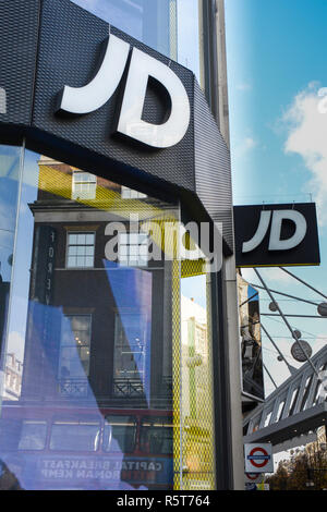 JD Sports shop on Oxford Street, London, UK Stock Photo