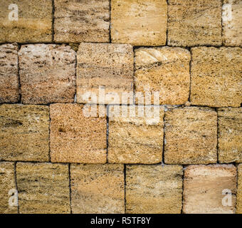 Shellfish  bricks texture with aged weathered elements Stock Photo