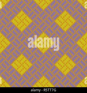 Golden Craquelure. Seamless woolen knitted pattern Stock Vector