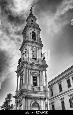 Bell tower, Church of Our Lady of Rosary, Pompei, Italy Stock Photo