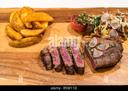 Grilled Australian Wagyu Beef Stock Photo