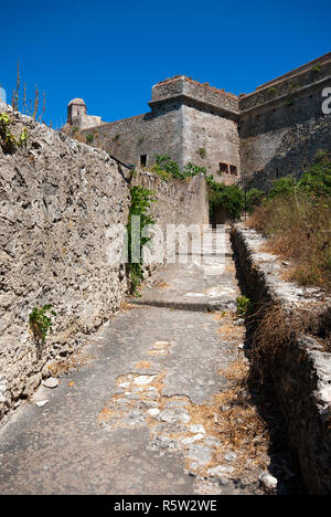 Aldobrandesca fortress (or Spanish fortress) in Porto Ercole, Grosseto, Tuscany, Italy Stock Photo