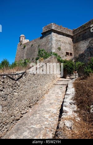 Aldobrandesca fortress (or Spanish fortress) in Porto Ercole, Grosseto, Tuscany, Italy Stock Photo