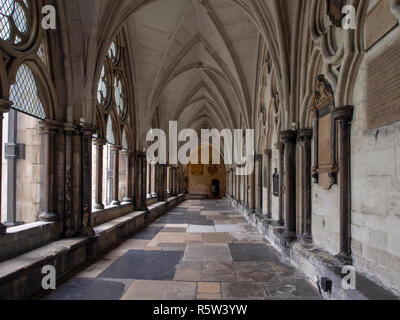 Cloisters at Westminster Abbey, London Stock Photo
