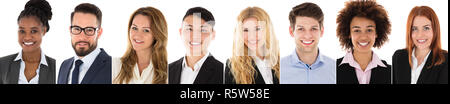 Close-up Of Happy Businesswoman Stock Photo