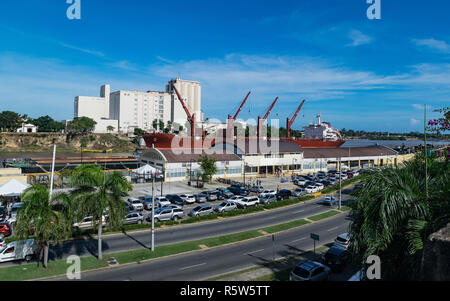 Traffic jam in the AV del puerto Stock Photo