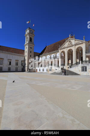 An image captured on a September afternoon in University Square, Coimbra. Stock Photo