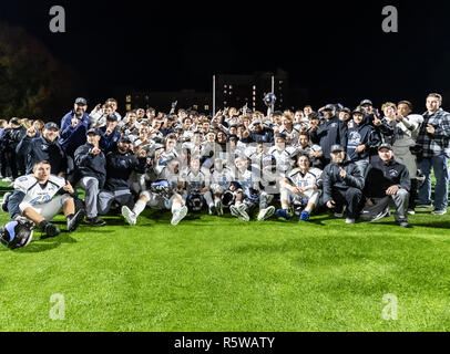 Football action with Chico vs. Pleasant Valley High School in Chico, California. Stock Photo